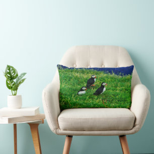 Puffins Lumbar Pillow Lumbarkudde
