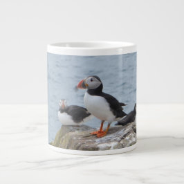Puffins på Färöarna Jumbo Mugg