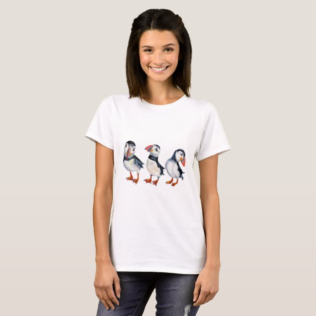 Puffins T-shirt (Hel framsida)