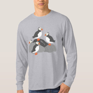 Puffinslångärmadmanar Tshirt T Shirt