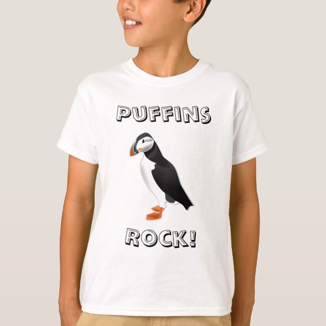 PuffinsstenT-tröja Tee Shirt (Framsida)
