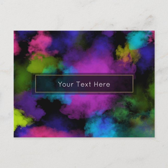 Puffs of Color Sminkartist Skönhetsevenemang Vykort (Framsida)