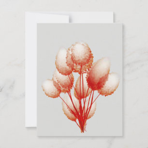 Puffy Blooms Vykort