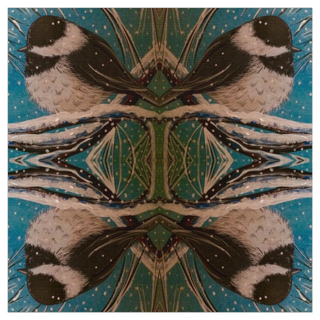 Puffy Chickadee Tyg (Provkarta)