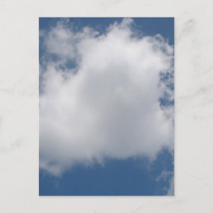Puffy Cumulus Clouds i Blå himmel Vykort