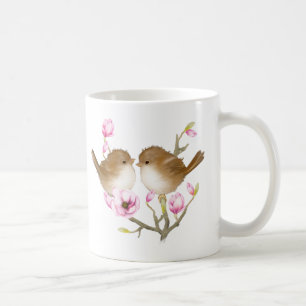 Puffy Fairy Wren Bird Mugg