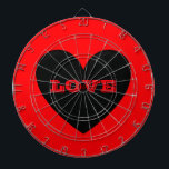 Puffy Heart Piltavla<br><div class="desc">Skjutbord. Bakgrund färg och text kan anpassas.</div>