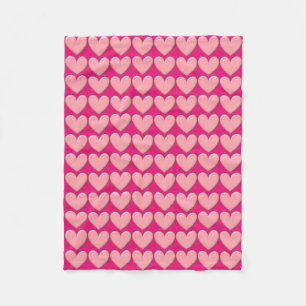 Puffy Hearts Fleecefilt