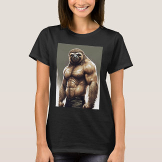 Puffy slemhinne från gym t shirt