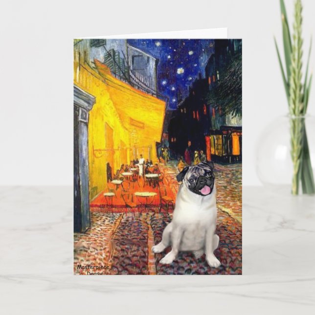 Pug 10 (fawn) - Terrace Cafe Kort (Framsida)