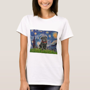Pug 13 (svart) - Stjärnighet T Shirt