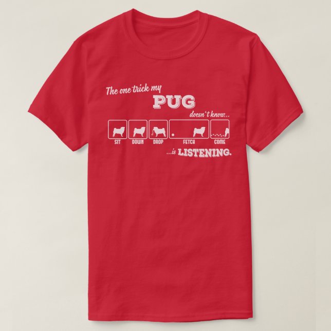 Pug 1 t shirt (Design framsida)
