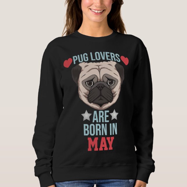Pug Älskare är född i maj 1995 T Shirt (Framsida)