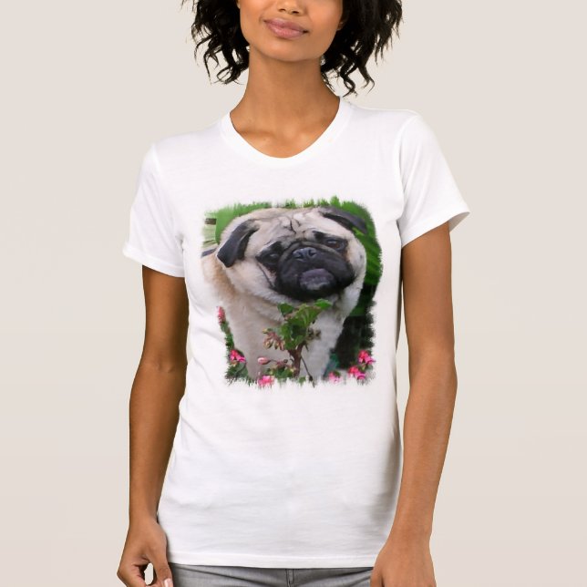 Pug Älskare Gifts Tee Shirt (Framsida)