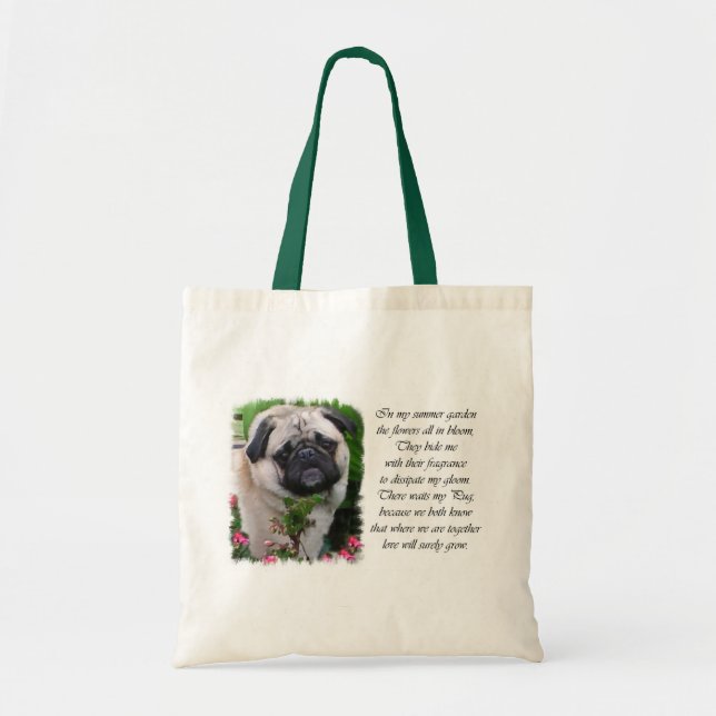 Pug Älskare Gifts Tygkasse (Framsidan)