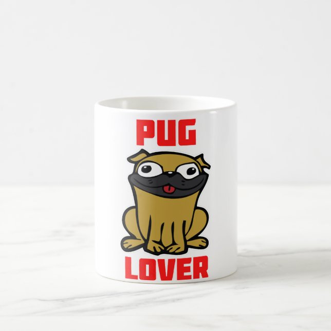 Pug Älskare Kaffemugg (Center)