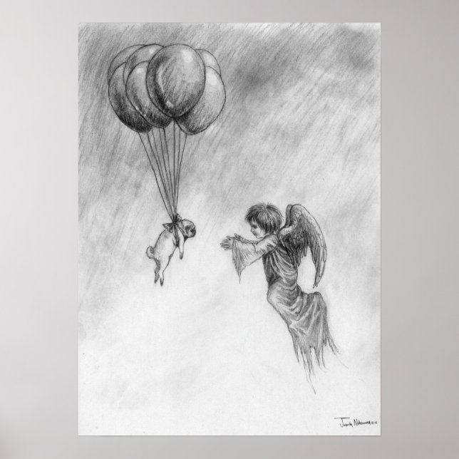 Pug and Angel Poster (Framsidan)