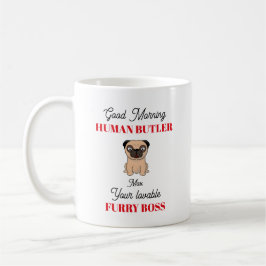 Pug Anpassade Pug Kaffemugg