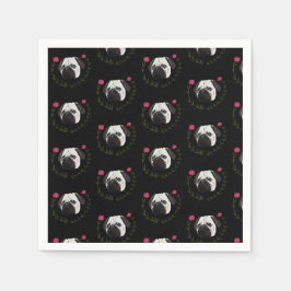 Pug Ansikte, Hund Art Pappersservett