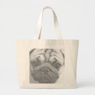Pug Ansikte Jumbo Tygkasse