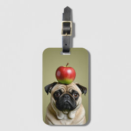 Pug Apple Bagagebricka