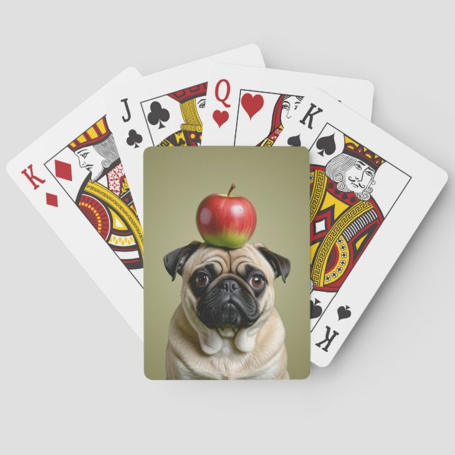 Pug Apple Casinokort (Baksidan)