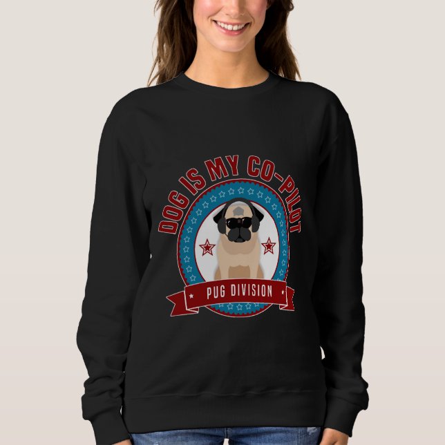 Pug är min medpilot Classic T-Shirt 346 (Framsida)