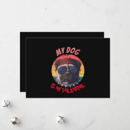 PUG ÄR MIN VALENTINE JULKORT