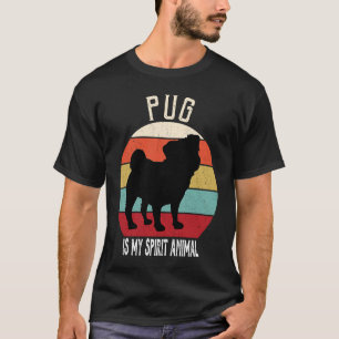 Pug är My Spirit Animal Hund Manar Women Kids T Shirt