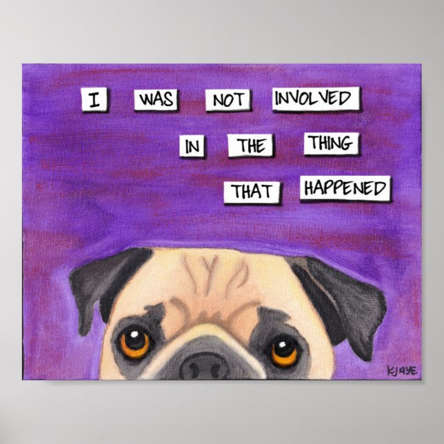 Pug är oskyldig poster (Framsidan)