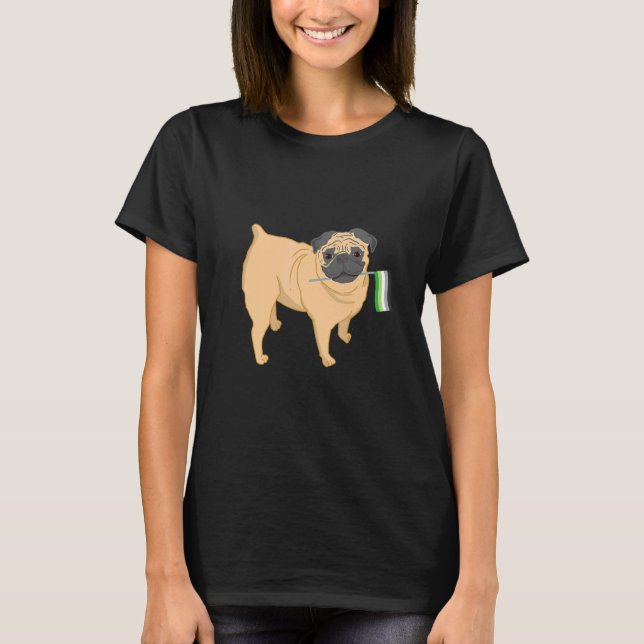 Pug Aromantiska Stolthet T Shirt (Framsida)