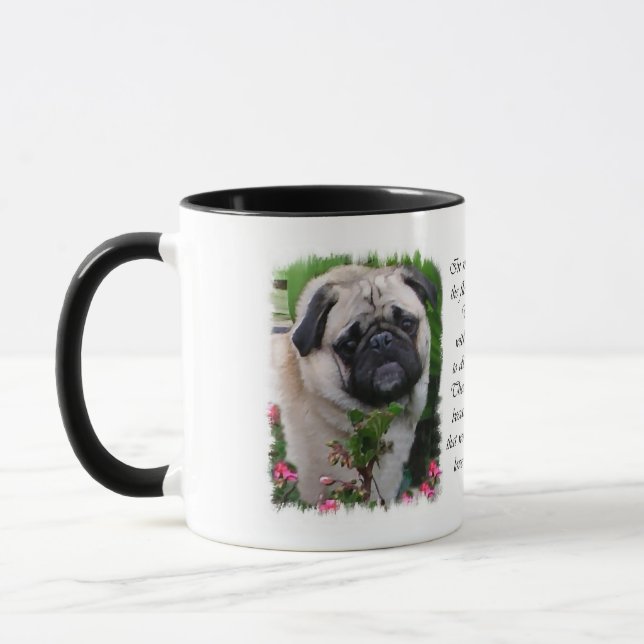 Pug Art Gifts Mugg (Vänster)