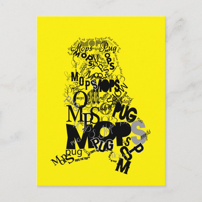 Pug av typ vykort (Framsida)