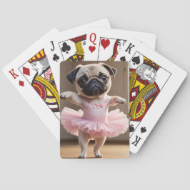 Pug Ballerina Casinokort