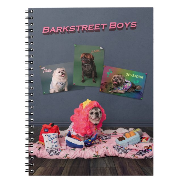 Pug Band Anteckningsbok (Framsidan)
