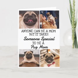 Pug.. Bästa Mors dag-kort Mamma Tack Kort