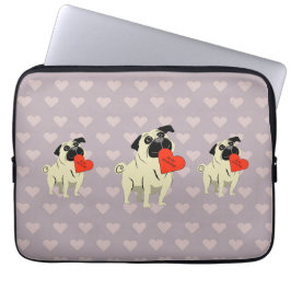 Pug be my Valentine Laptop Fodral