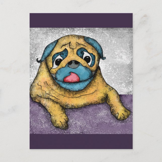 Pug behöver ditt Lunch-vykort Vykort (Framsida)