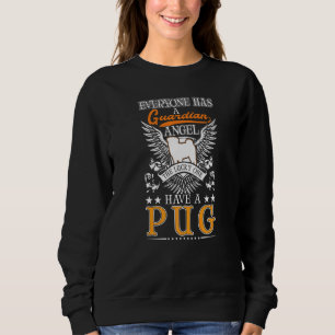 Pug Beskyddande Ängel T Shirt