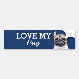 Pug Bildekal