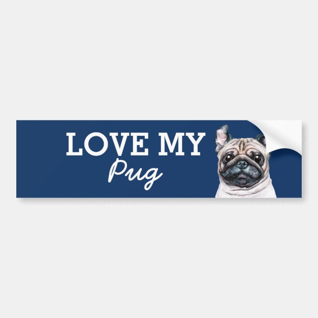 Pug Bildekal (Framsidan)