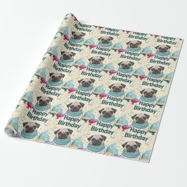 Pug Birthday Presentpapper