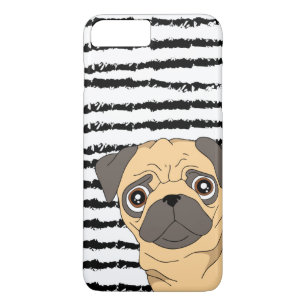 Pug Black White, strimlad