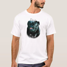 Pug (blk) Pappa 2 Tee Shirt