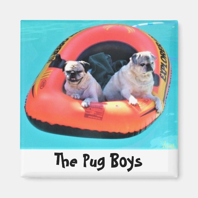 "Pug Boys" av Bruce Tunis Magnet (Framsidan)