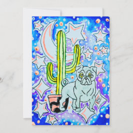 Pug & Cactus Inbjudningar