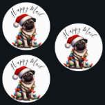 Pug Caine Modern Cute Watercolor Retro Classic Klistermärke<br><div class="desc">Pug Caine Modern Cute Watercolor Retro Classic Labels, det är nyckel under denna högsäsong! Besök vår Zazzle-butik för att utforska hela Cute Watercolor-samlingen av Önskemål. Med bara några klick kan du få den här fina designen levererad höger till din dörr. Om du behöver anpassa dig ytterligare, var vänlig och meddela...</div>
