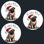 Pug Caine Modern Cute Watercolor Retro Classic Klistermärke<br><div class="desc">Pug Caine Modern Cute Watercolor Retro Classic Labels, det är nyckel under denna högsäsong! Besök vår Zazzle-butik för att utforska hela Cute Watercolor-samlingen av Önskemål. Med bara några klick kan du få den här fina designen levererad höger till din dörr. Om du behöver anpassa dig ytterligare, var vänlig och meddela...</div>