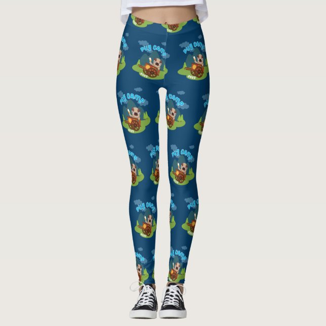 Pug Camp 2023 Leggings (Framsida)