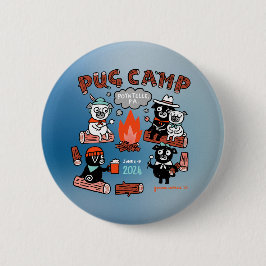 Pug Camp 2024 Pin - Ombre Knapp